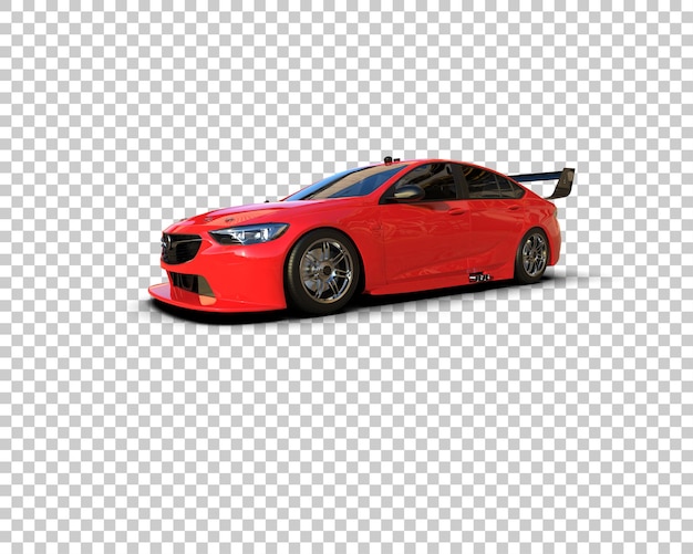 realistic sport car isolated on background 3d rendering illustration