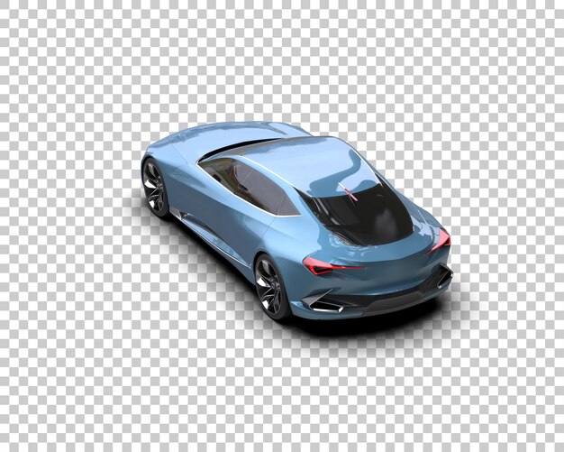 realistic sport car isolated on background 3d rendering illustration