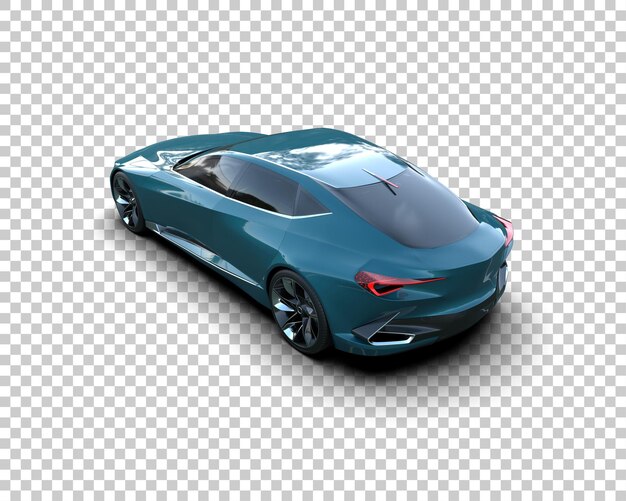 realistic sport car isolated on background 3d rendering illustration