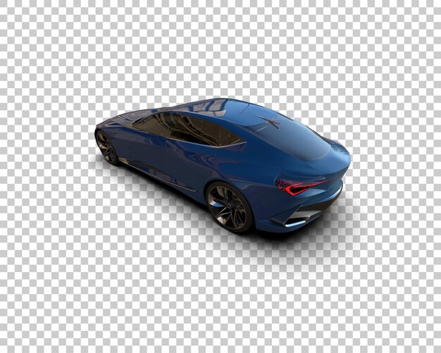 realistic sport car isolated on background 3d rendering illustration