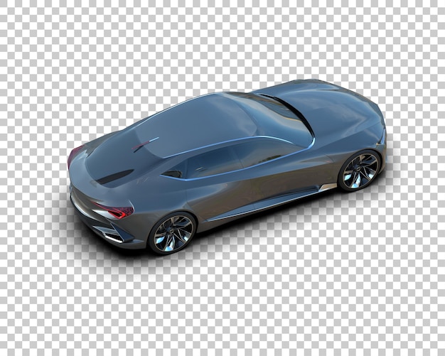 realistic sport car isolated on background 3d rendering illustration
