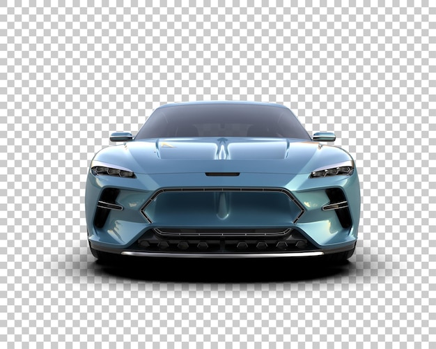 realistic sport car isolated on background 3d rendering illustration