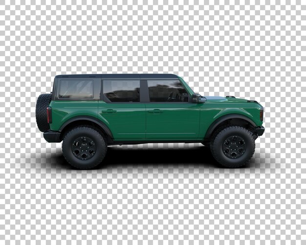 realistic suv isolated on background 3d rendering illustration