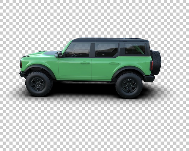 realistic suv isolated on background 3d rendering illustration