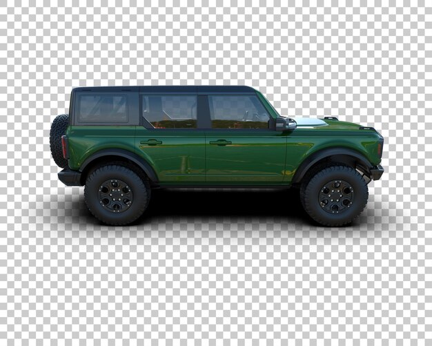 realistic suv isolated on background 3d rendering illustration