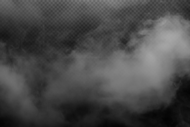 Realistic White Smoke Transparent PNG Overlay
