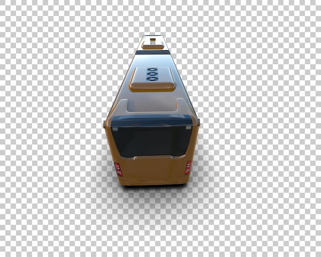 Realistický autobus izolovaný na pozadí 3D renderování ilustrace
