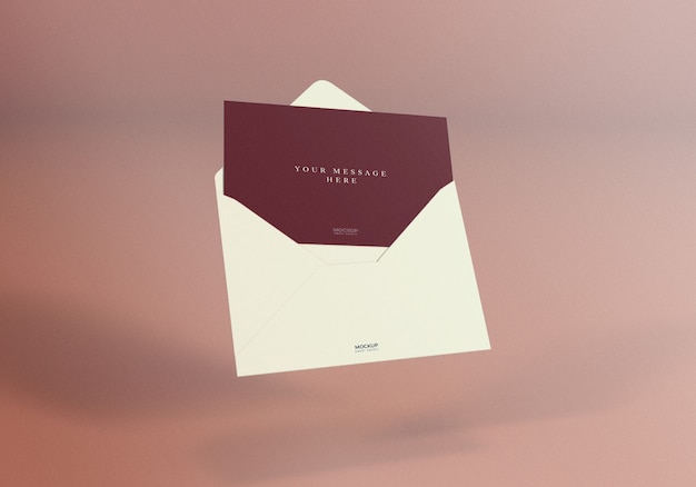 Realistico design elegante busta mockup