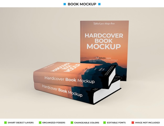 Realistico design mockup libro isolato