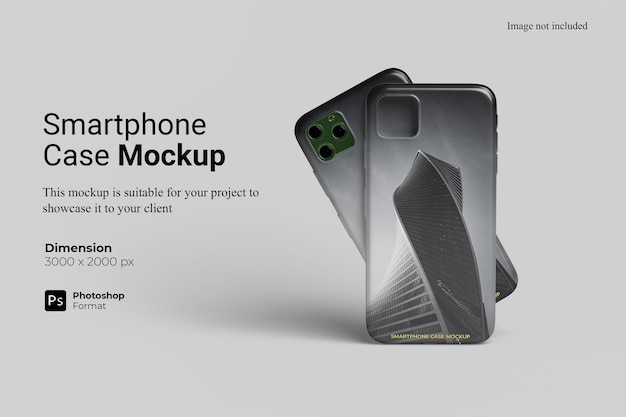 Realistico Smartphone Case Mockup Design