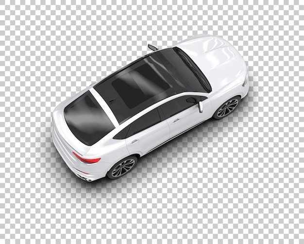Realistico SUV isolato sullo sfondo illustrazione di rendering 3D