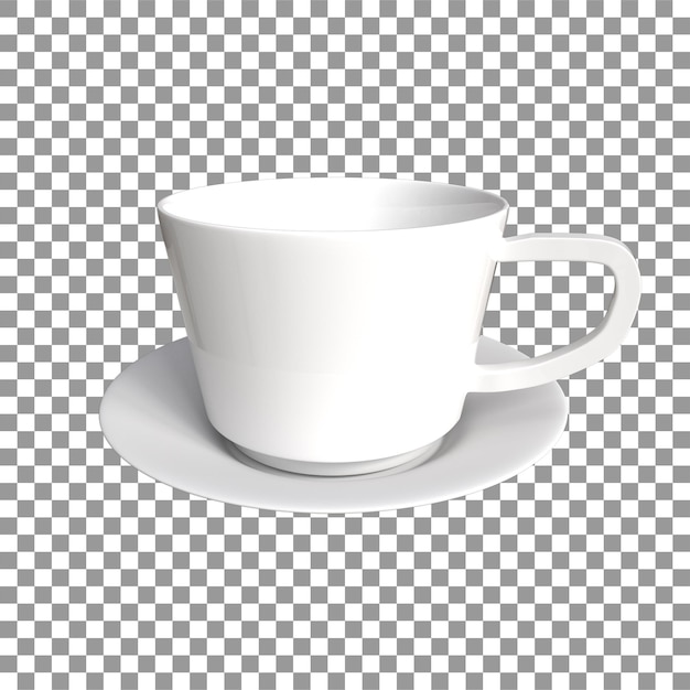 Realistische 3D-Tasse. Lebensechte Handwerkskunst bis ins Detail