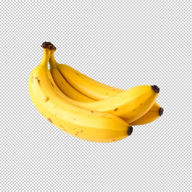 Realistische Banane Png auf weißem Hintergrund