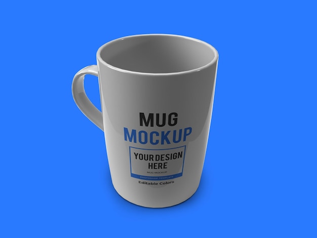 Realistische becher-mockup-vorlage isoliert