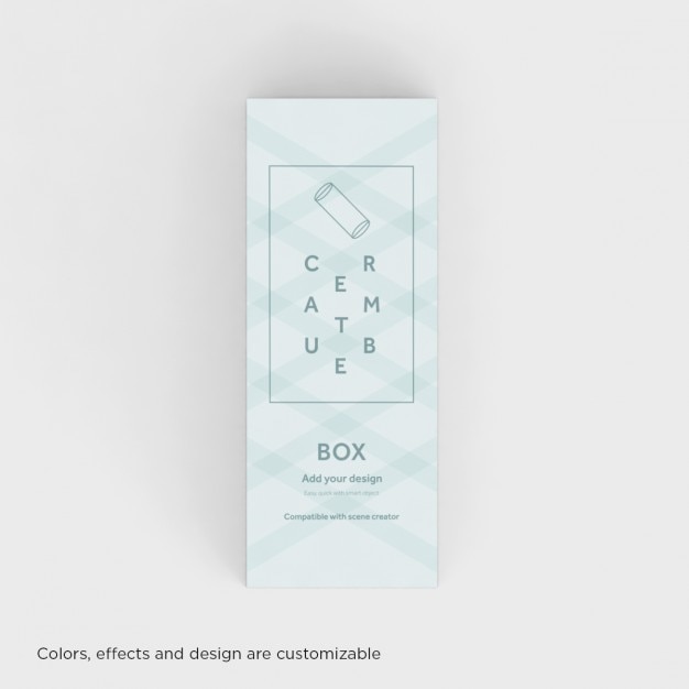 Realistische Box Mock-up