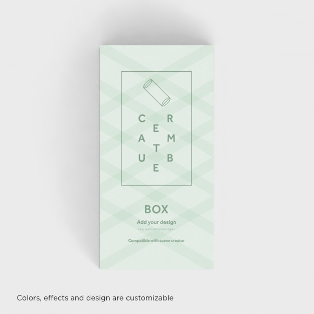 Realistische Box Präsentation