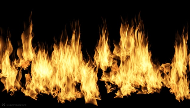 Realistische brennende Feuerflamme isolierte Flamme entzünden Illustration