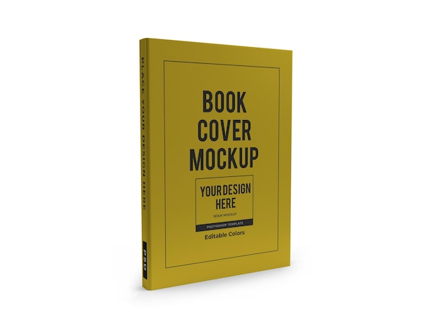 Realistische Buchcover 3D Mockup Vorlage isoliert