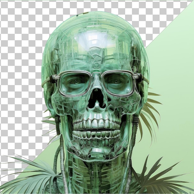 Realistische fotografische röntgentechniker _ s röntgenergebnisse menschliches skelett vor einem grünen hintergrund