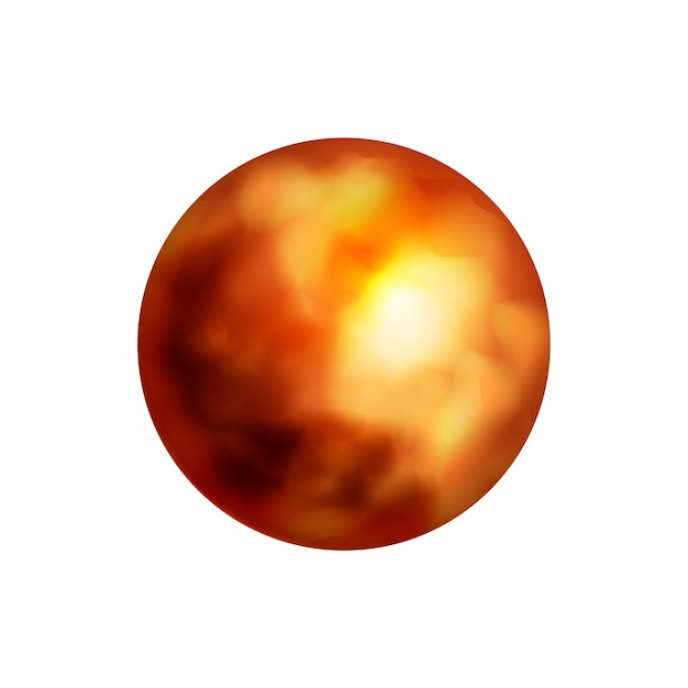Realistische Illustration des Planeten