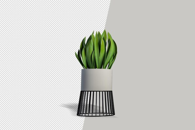 Realistische Pflanze in 3D-Rendering