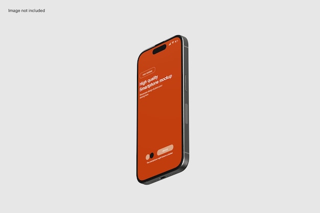 Realistische smartphone-bildschirm-mockup