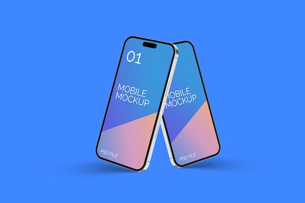 Realistische Smartphone-Mockups