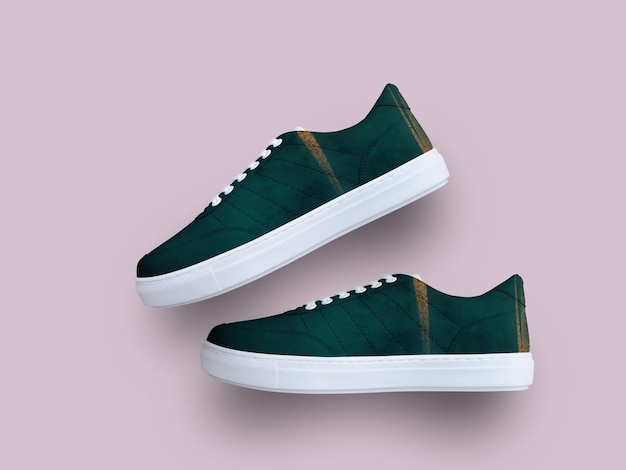 Realistische Sneakers Mockup PSD-Präsentationsvorlage