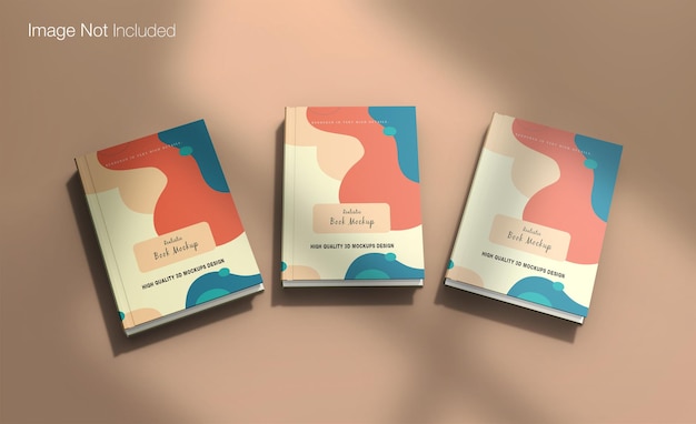 Realistische Softcover-Buchmockup-Design isoliert rendern