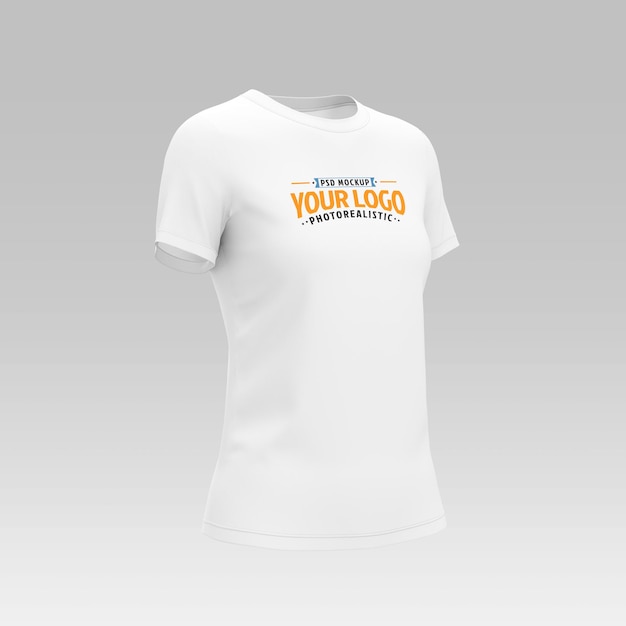 Realistische T-Shirt-Mockup-PSD-Vorlage für Modebranding, die bearbeitet werden kann