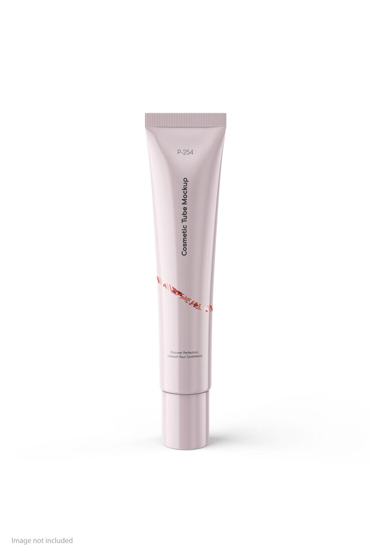 PSD realistische tube-mockup-vorlagen