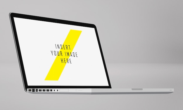 Realistischer Bildschirm-Mockup für Laptops