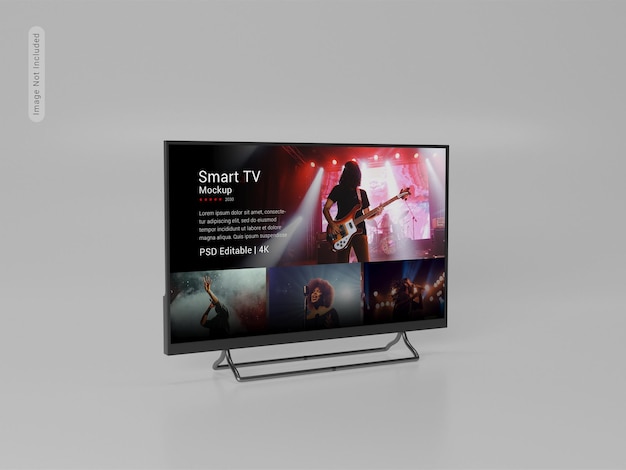 Realistischer Fernsehbildschirm. Modernes LED-Panel für Fernseher
