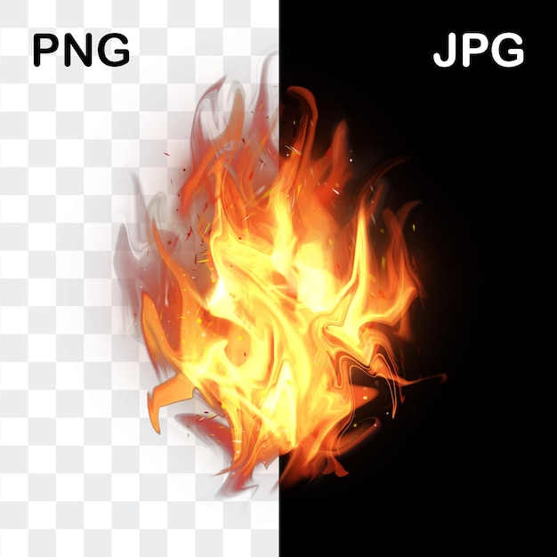 PSD realistischer feuereffekthintergrund mit rauch psd realistische brennende feuerflamme auf schwarzem hintergrund,