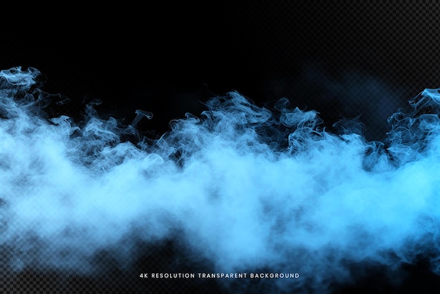 PSD realistischer rauch auf durchsichtigem hintergrund