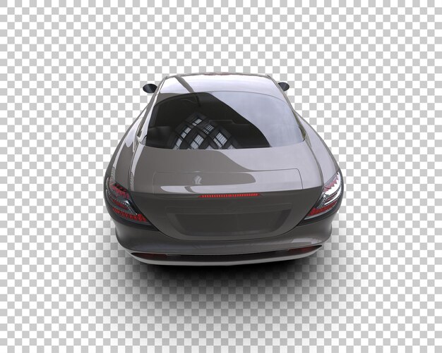Realistischer Sportwagen isoliert auf dem Hintergrund 3D-Rendering-Illustration