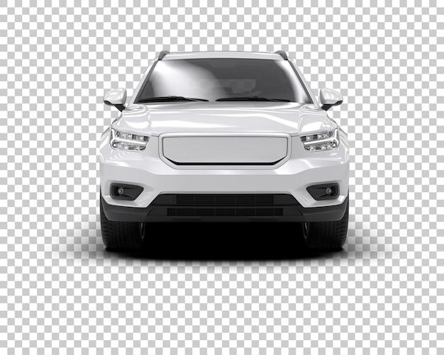 Realistischer SUV isoliert auf dem Hintergrund 3D-Rendering-Illustration