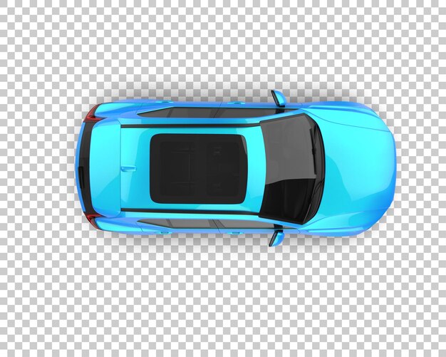 Realistischer SUV isoliert auf dem Hintergrund 3D-Rendering-Illustration