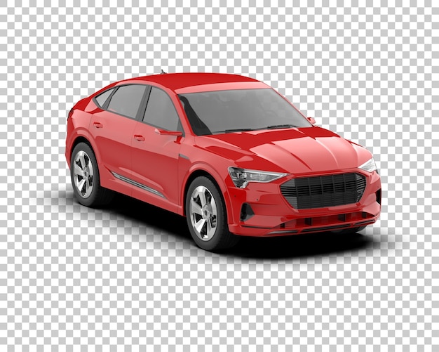 Realistischer SUV isoliert auf dem Hintergrund 3D-Rendering-Illustration