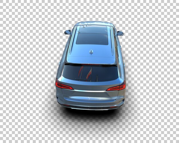 Realistischer SUV isoliert auf dem Hintergrund 3D-Rendering-Illustration