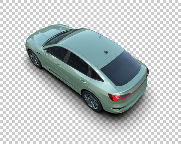 Realistischer SUV isoliert auf dem Hintergrund 3D-Rendering-Illustration
