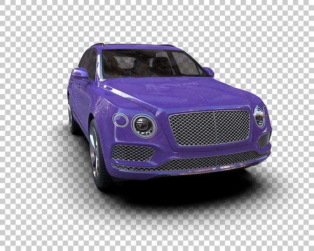 Realistischer SUV isoliert auf dem Hintergrund 3D-Rendering-Illustration