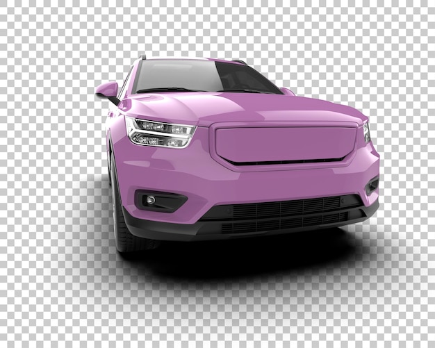 Realistischer SUV isoliert auf dem Hintergrund 3D-Rendering-Illustration
