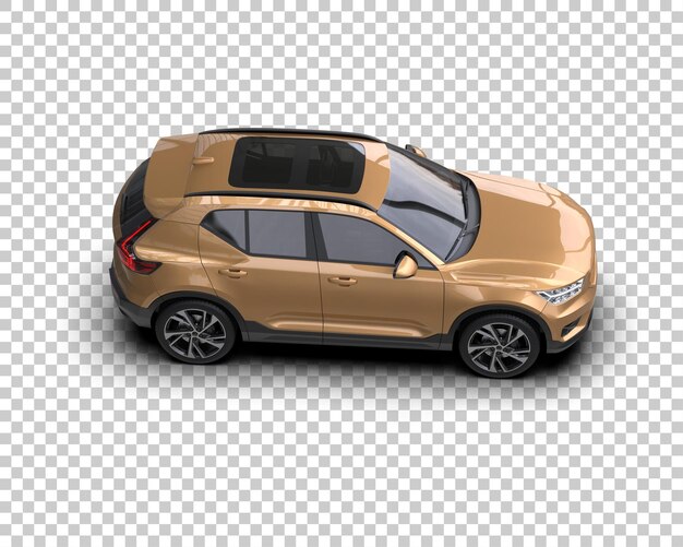 Realistischer SUV isoliert auf dem Hintergrund 3D-Rendering-Illustration