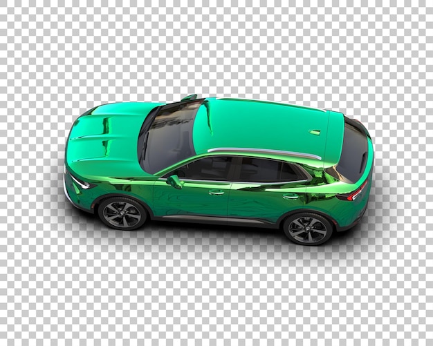 Realistischer SUV isoliert auf dem Hintergrund 3D-Rendering-Illustration