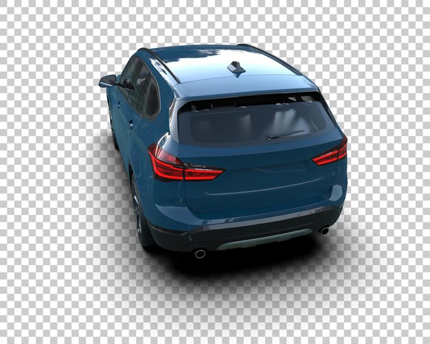 Realistischer SUV isoliert auf dem Hintergrund 3D-Rendering-Illustration