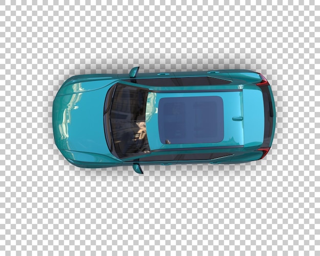Realistischer SUV isoliert auf dem Hintergrund 3D-Rendering-Illustration