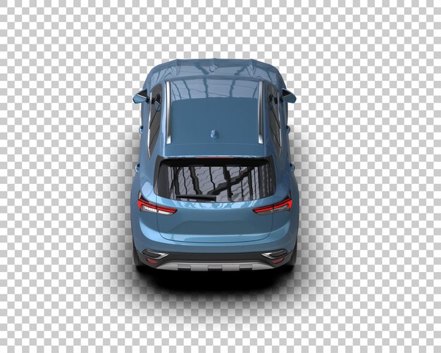 Realistischer SUV isoliert auf dem Hintergrund 3D-Rendering-Illustration