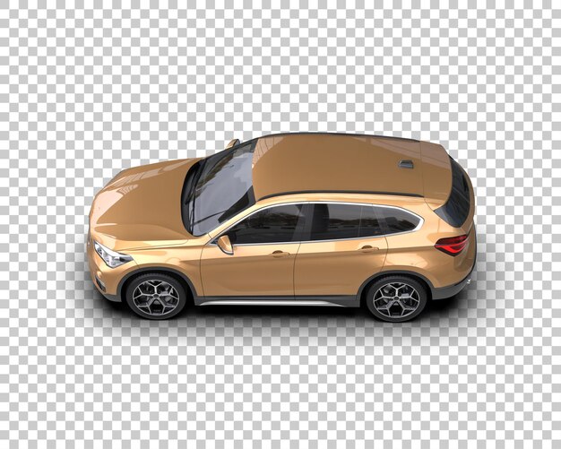 Realistischer SUV isoliert auf dem Hintergrund 3D-Rendering-Illustration