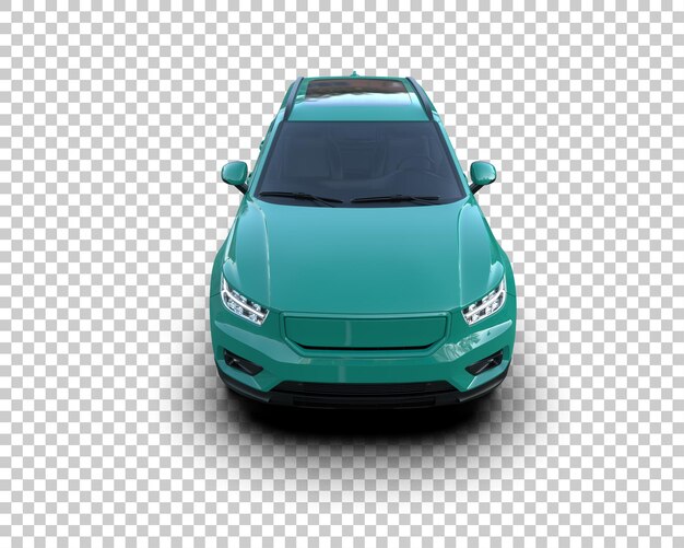 Realistischer SUV isoliert auf dem Hintergrund 3D-Rendering-Illustration